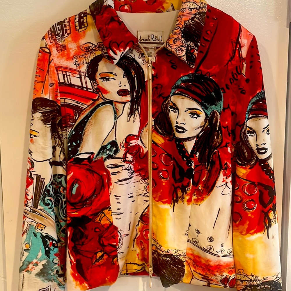 Vintage Joseph ribkoff very graphic jacket size 8, in perfect condition